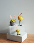 Bunny-Eared Chick Figurine - Egg