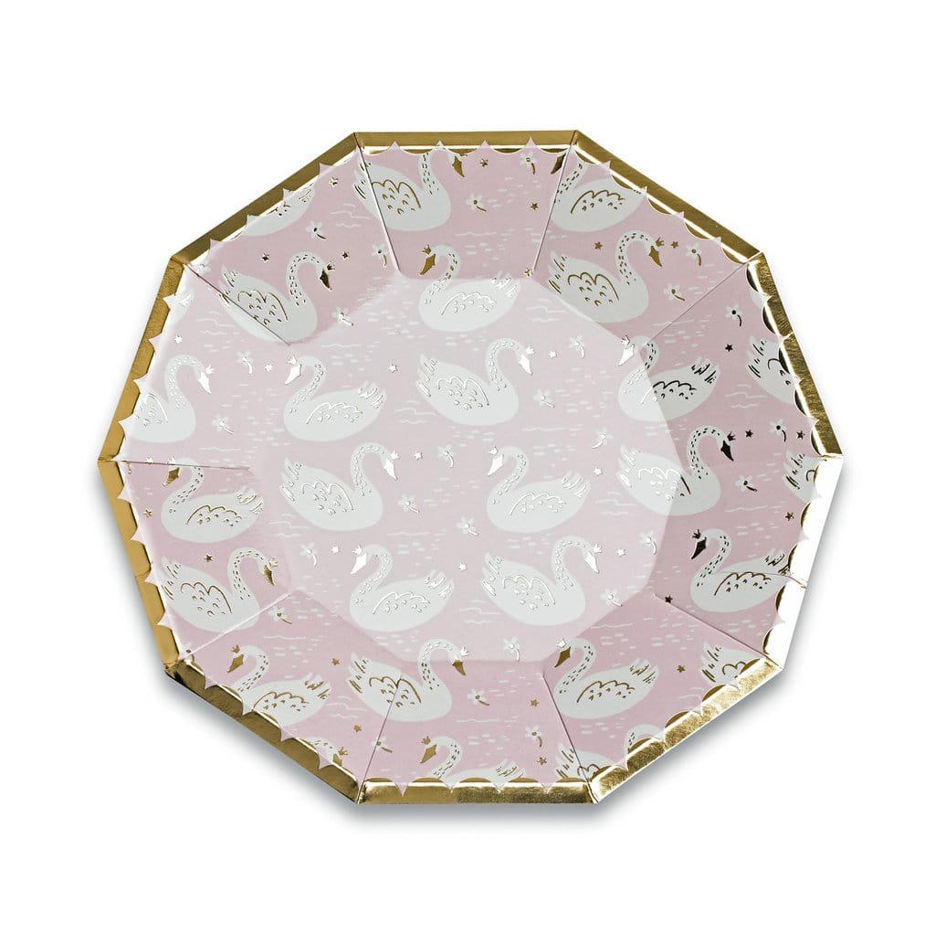 Swan Princess Party Plates