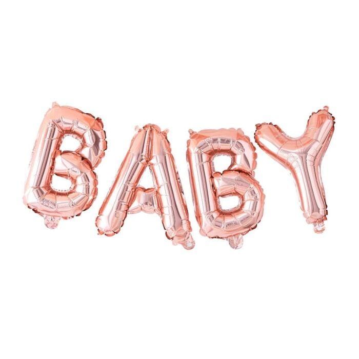 Rose Gold Baby Balloon Banner