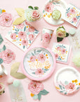 Tasses florales peintes