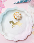 We Heart Unicorn Gold Foil Paper Plates