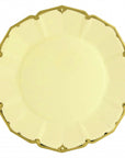 Assiettes à dîner jaune bouton d'or - Grandes
