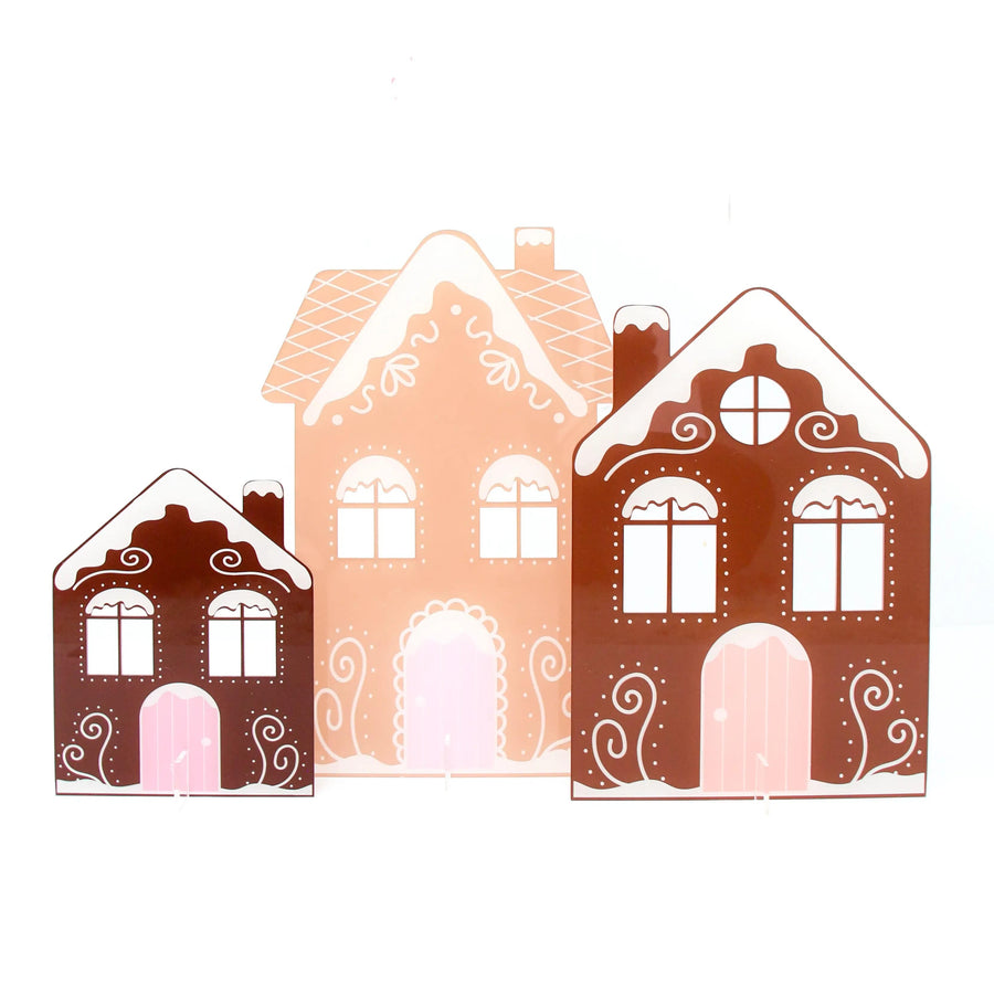 Acrylic Gingerbread Houses