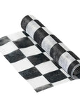 Black and White Checkered Table Runner