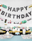 Happy Birthday Transportation Vehicle Birthday Banner