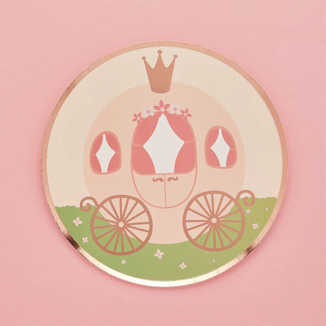 Pink Princess Carriage Plates - Large