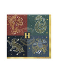 Golden Harry Potter House Napkins - Large