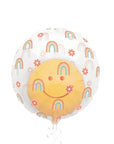 Smile and Rainbows Double Bubble Balloon