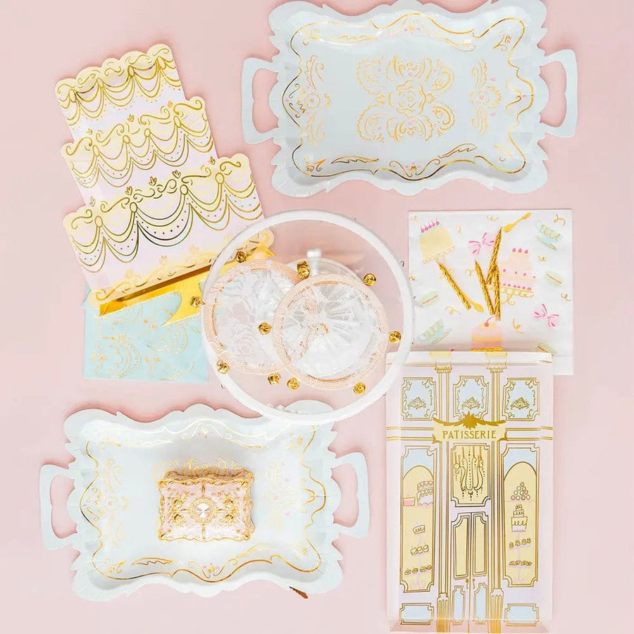 Pastel Cake Plates