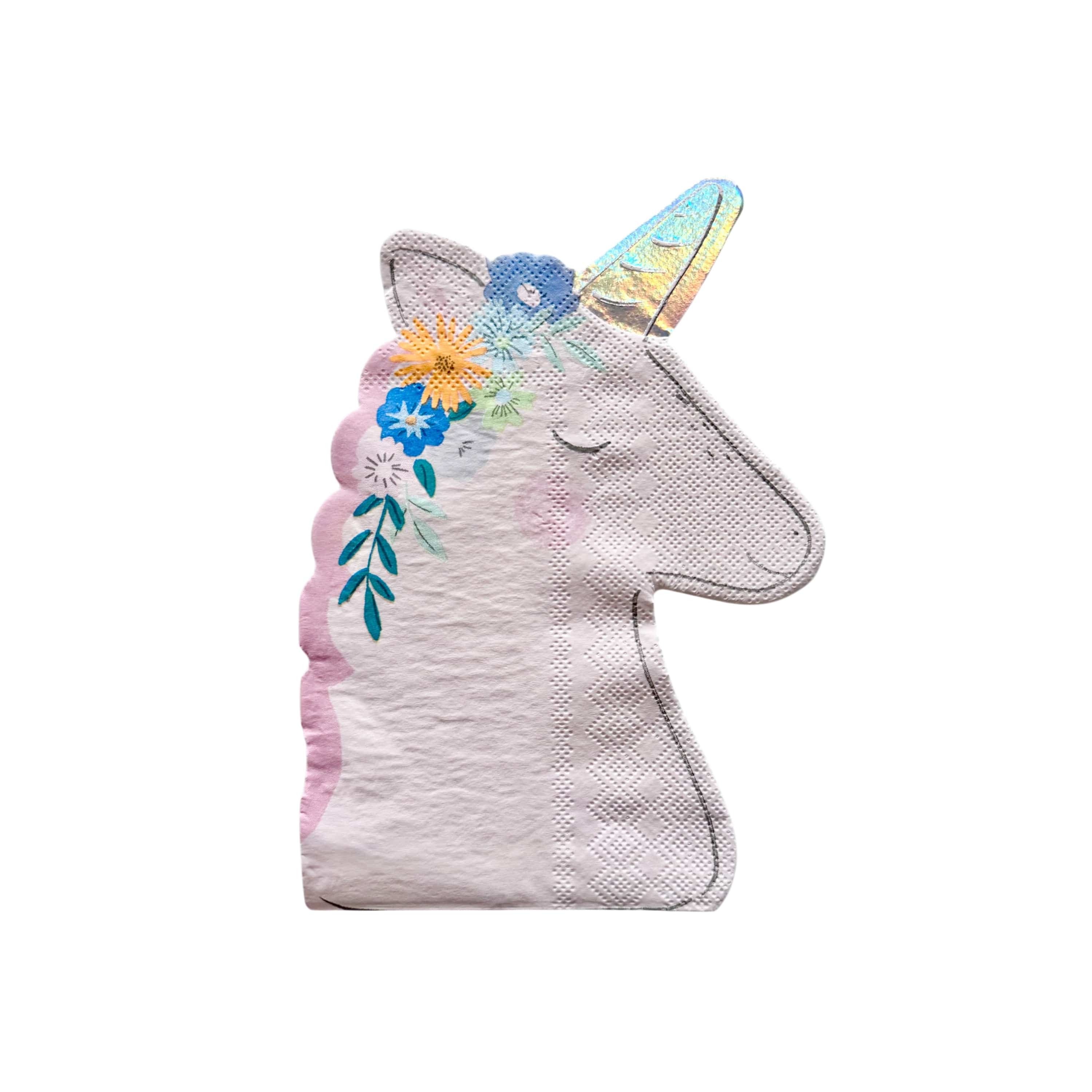 Floral Unicorn Napkins