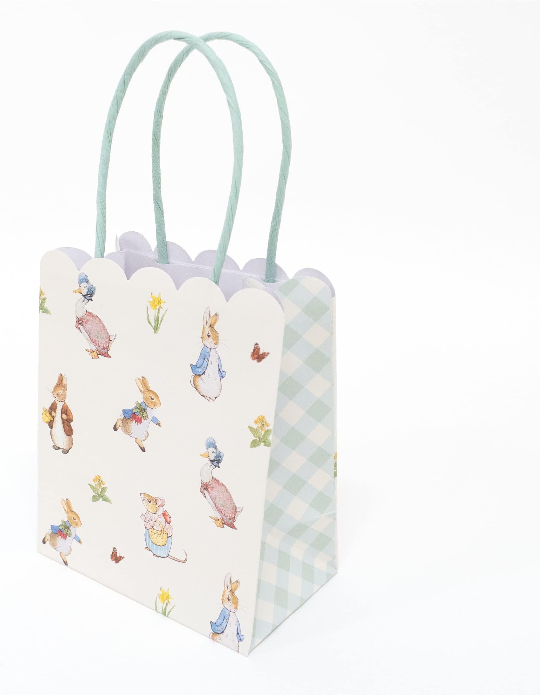 Beatrix Potter Peter Rabbit themed scalloped paper party treat bag