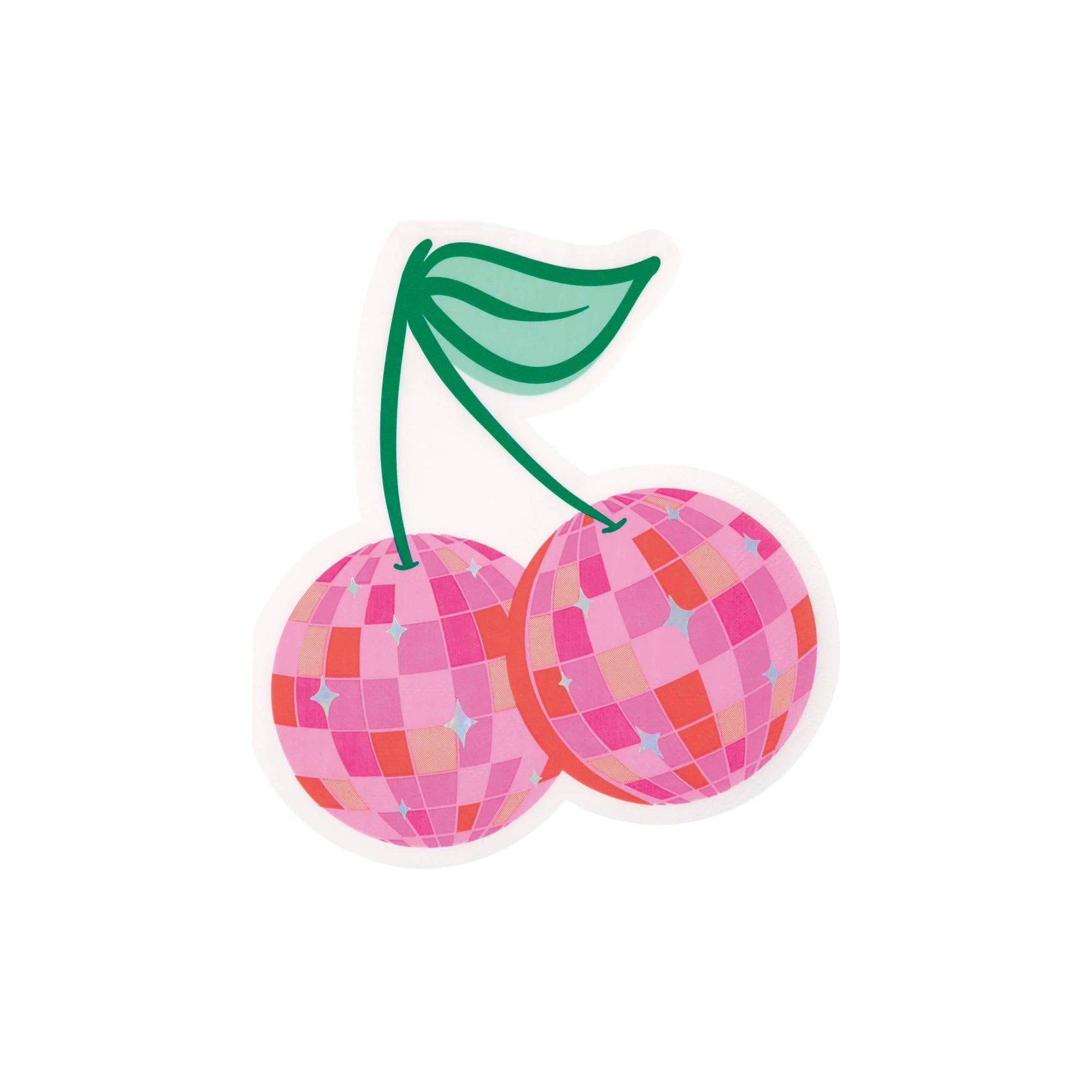 Pink Disco Cherry Napkins