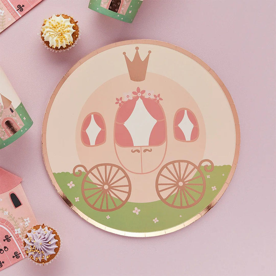 Pink Princess Carriage Plates - Large