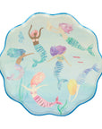 Scalloped Mermaid Plates - Large