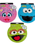 Three Sesame Street character stickers books featuring the characters Abby Cadabby, Oscar the Grouch, and Cookie Monster