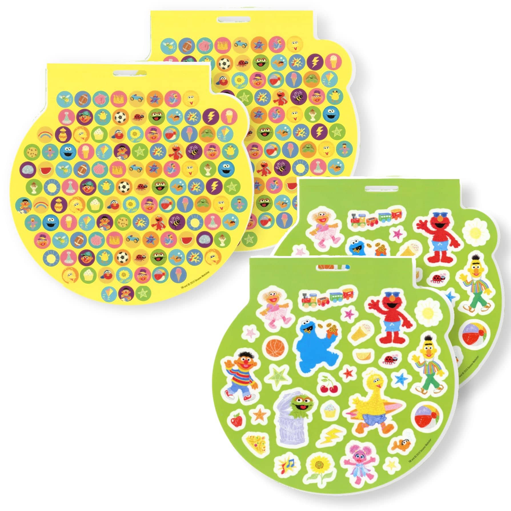 Set of Sesame Street-themed sticker sheets for party favours and gifts
