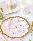 Pink Crown Plates - Small