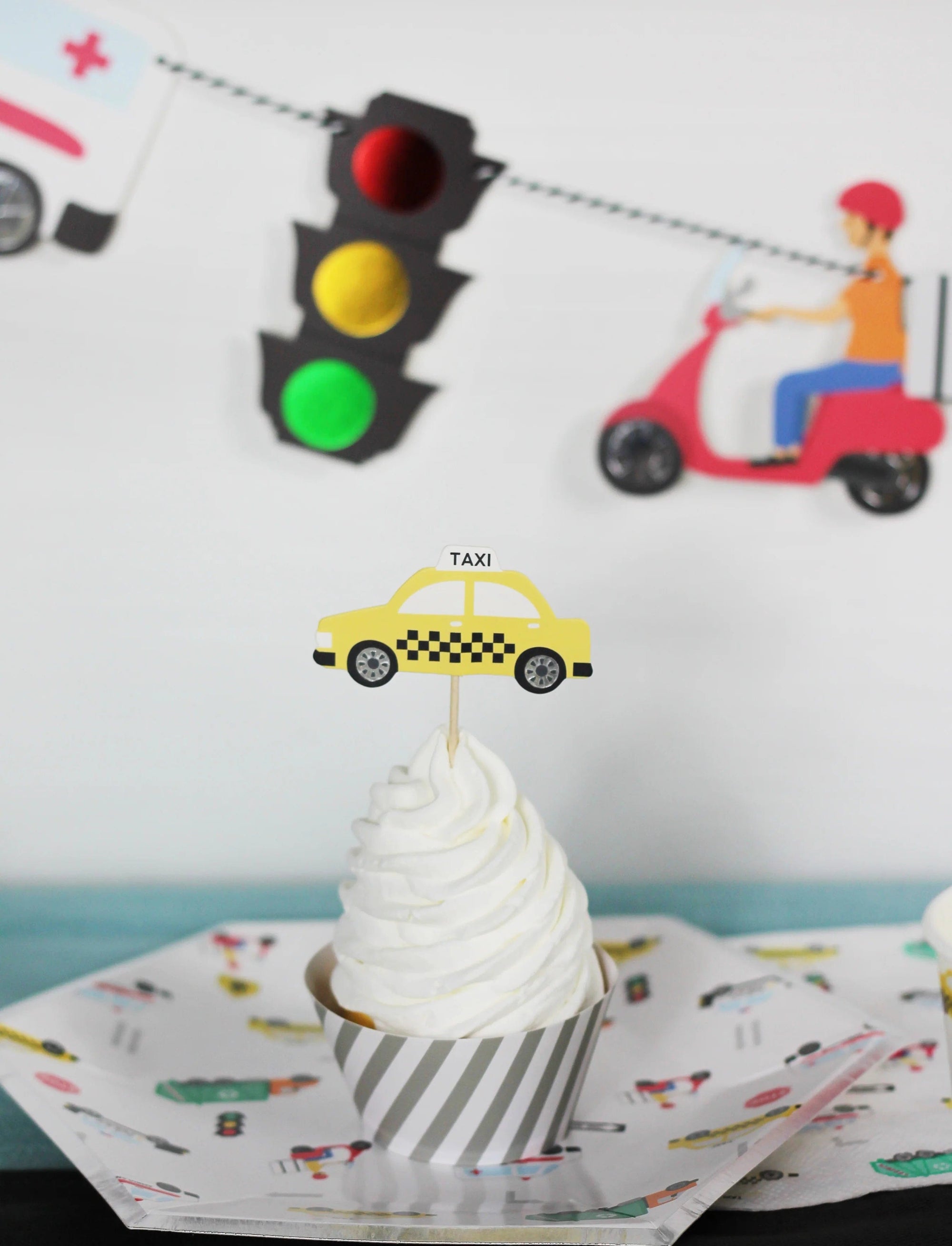 Transportation Vehicle Cupcake Kit