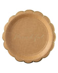 Thankful Kraft Scalloped Plates