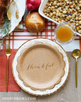 Thankful Kraft Scalloped Plates