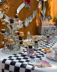 Black and White Checkered Table Runner