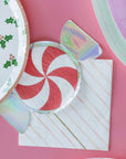 Red Peppermint Candy Napkins
