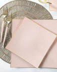 Blush and Gold Plastic Cutlery