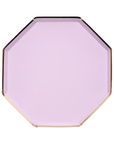 Lilac Geometric Plates - Large