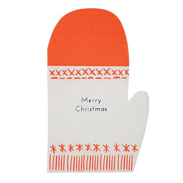 Merry Christmas Mitten Napkins