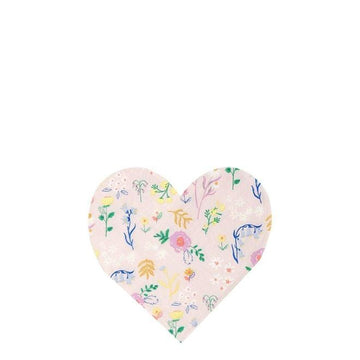 Floral Heart Napkins - Small