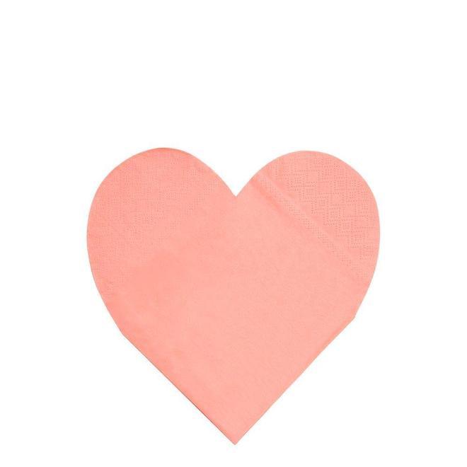 Party Palette Heart Napkins - Large