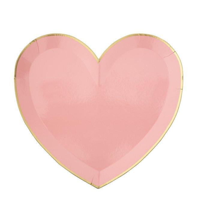 Party Palette Heart Plates - Large