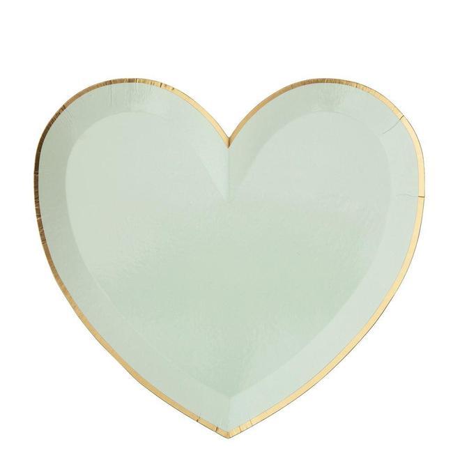 Party Palette Heart Plates - Large