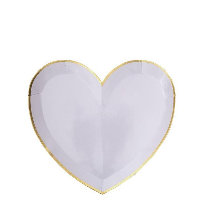 Party Palette Heart Plates - Small