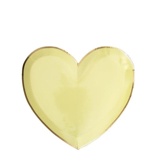 Party Palette Heart Plates - Small