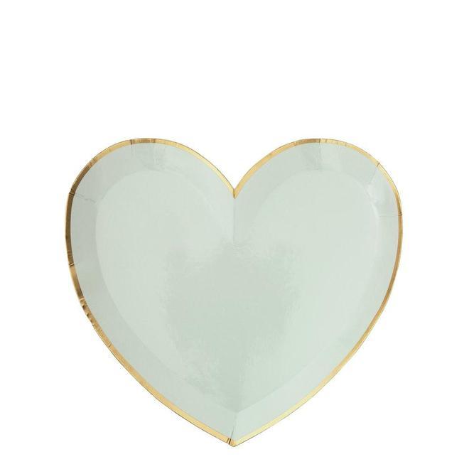 Party Palette Heart Plates - Small