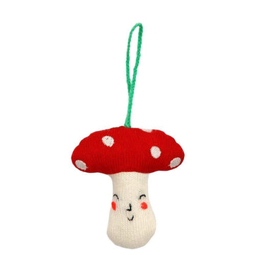 Knitted Toadstool Ornament