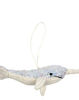 Sequin Narwhal Ornament