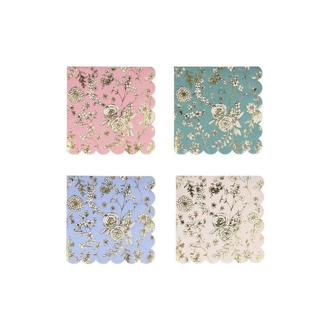 Floral Chinoiserie Napkins - Small