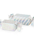 Assorted Silver Iridescent Treat Boxes