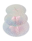 Iridescent Silver Treat Stand
