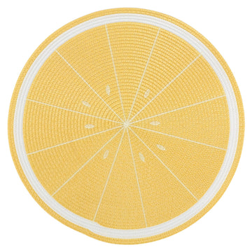 Embroidered Lemon Placemat