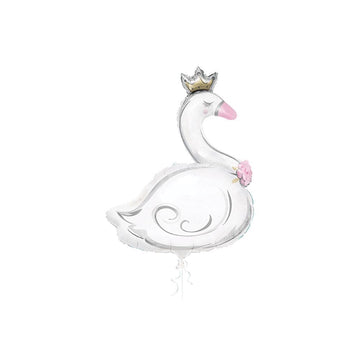 Jumbo Swan Princess Foil Balloon