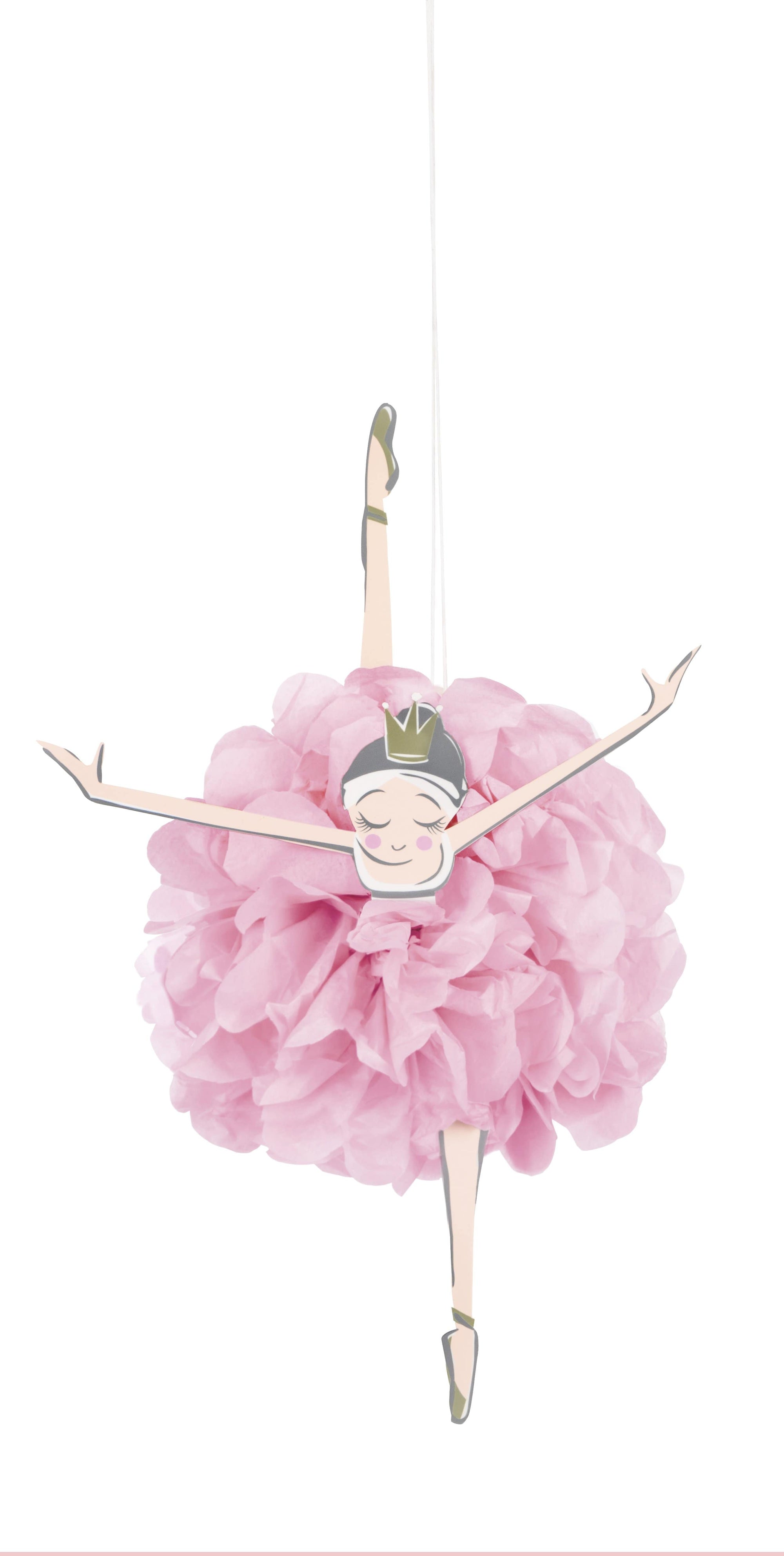 Pink Ballerina Tissue Pom Poms