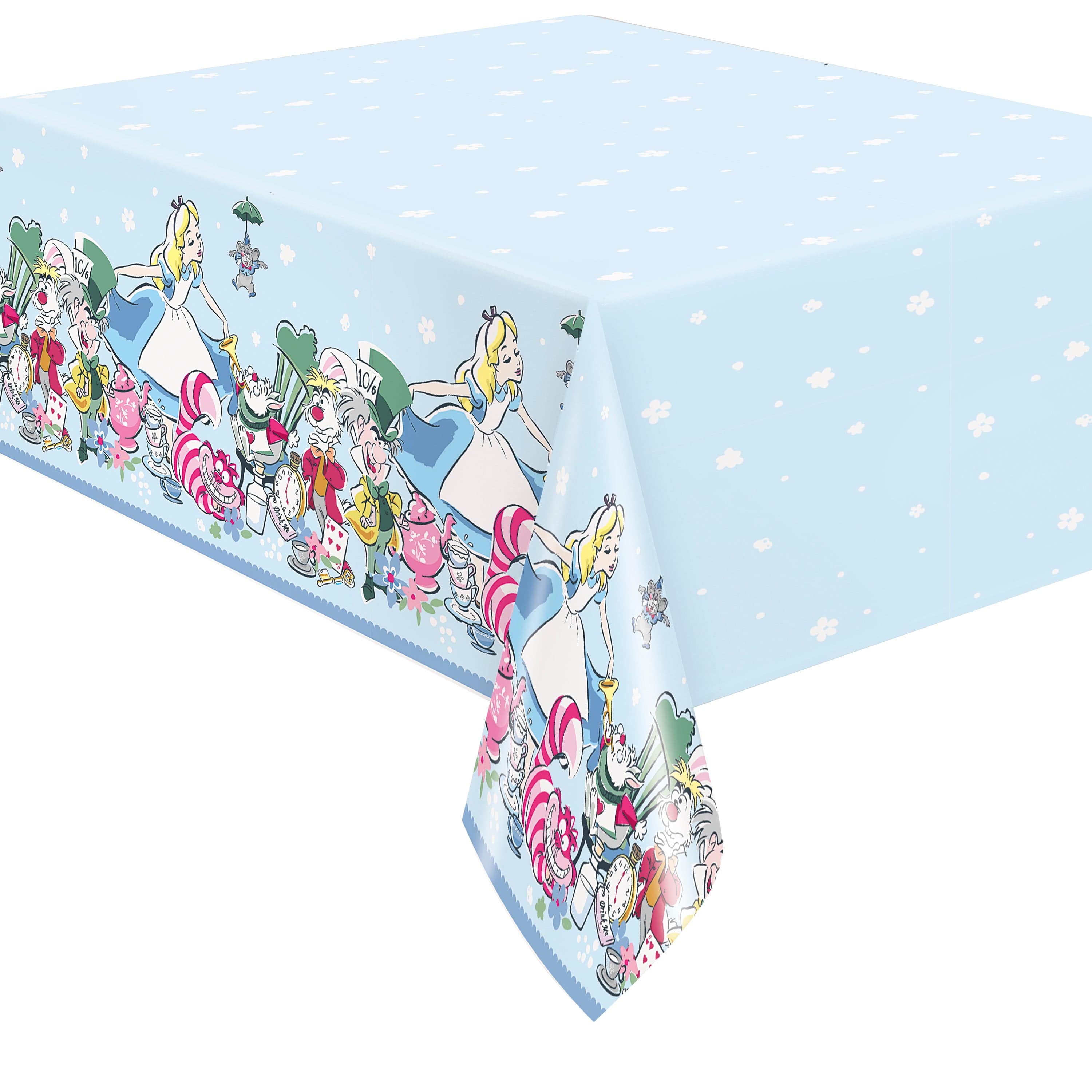 Blue Alice in Wonderland Party Table Cover Wonderland -  Norway