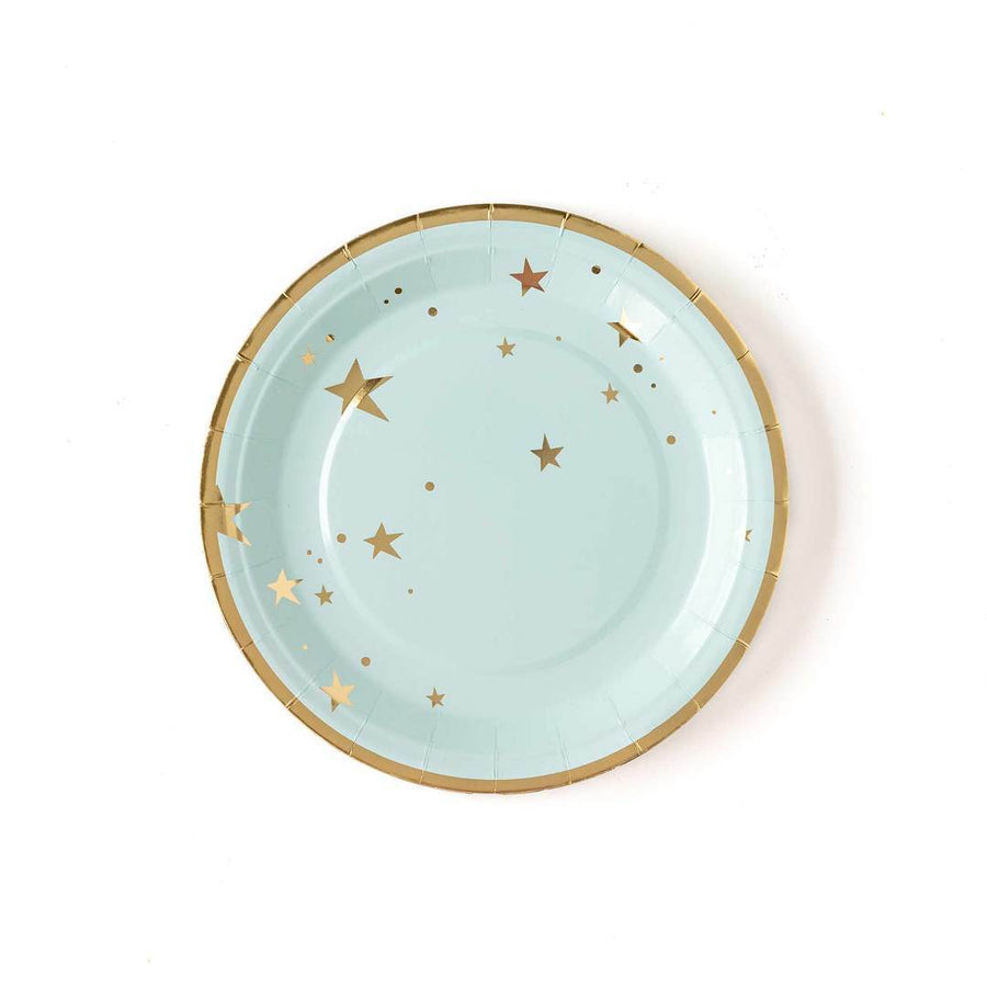 Baby Blue Stars Plate