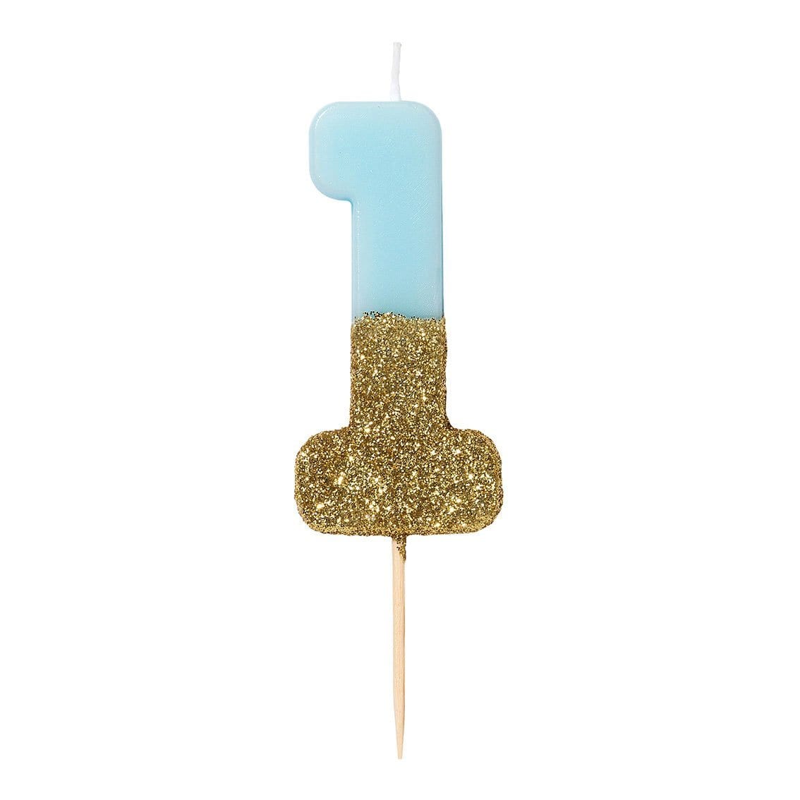 First Birthday Glitter Candle