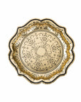 Party Porcelain Gold Baroque Plates