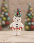 Rainbow Tree Hat Snowman With Merry Banner
