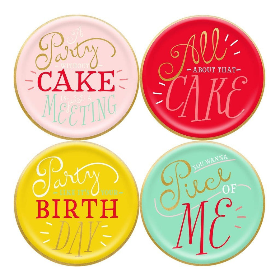 Hip Hip Hooray Cake Plates